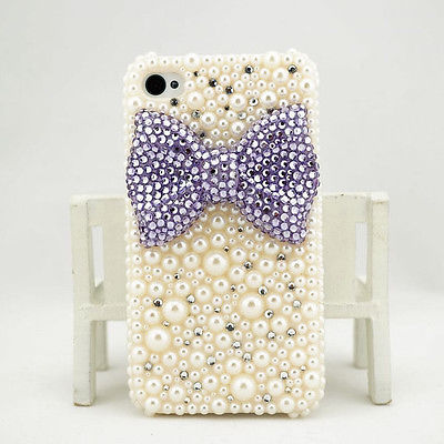 Purple Bowknot Bling Iphone 7 Plus, Iphone 6 6s..