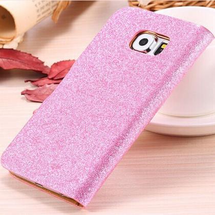 Pink Luxury Bling Phone Wallet Flip Case Cover,..