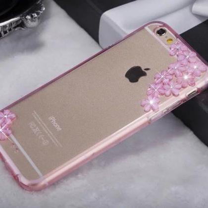 Sakura Flower Bling Iphone 7 Plus, Iphone 6 6s..