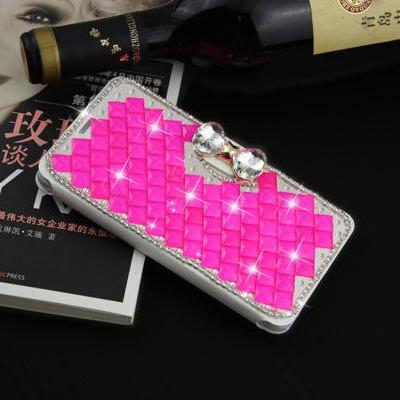 Bowknot Pink Iphone 7 Plus Leather Wallet Case,..