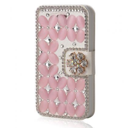 Pink Bling Iphone 7 Plus Leather Wallet Case,..