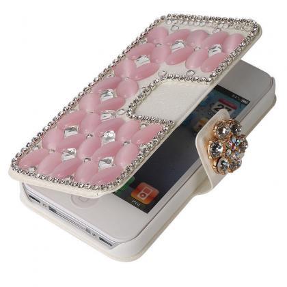 Pink Bling Iphone 7 Plus Leather Wallet Case,..