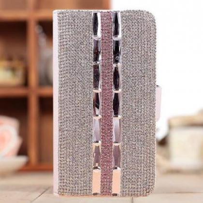 Luxury 3d Bling Iphone 7 Plus Leather Wallet Case,..