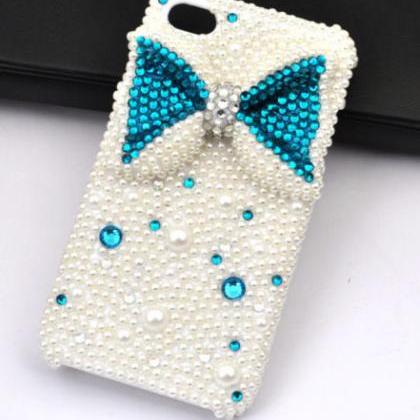 Blue Bowknot Bling Iphone 7 Plus, Iphone 6 6s..