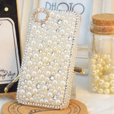 iPhone 6 case, iPhone 6 Plus case, iPhone 5s case, iPhone 5 case, bling wallet case for samsung galaxy note 4 note 4 edge s6 s6 edge s5 s4 s3, Pearl bling phone case
