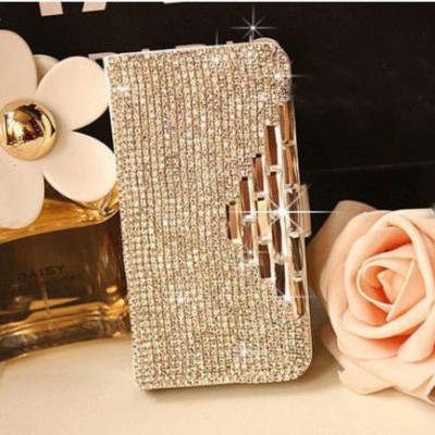 IPhone 6 Case, IPhone 6 Plus Case, IPhone 5s Case, IPhone 4s Case, Bling Wallet Case For Samsung Galaxy Note 4 Note 4 Edge S6 S6 Edge S5 S4 S3, Luxury bling phone wallet case