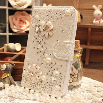 IPhone 6 Case, IPhone 6 Plus Case, IPhone 5s Case, IPhone 4s Case, Bling Wallet Case For Samsung Galaxy Note 4 Note 4 Edge S6 S6 Edge S5 S4 S3, Flower Luxury bling phone wallet case