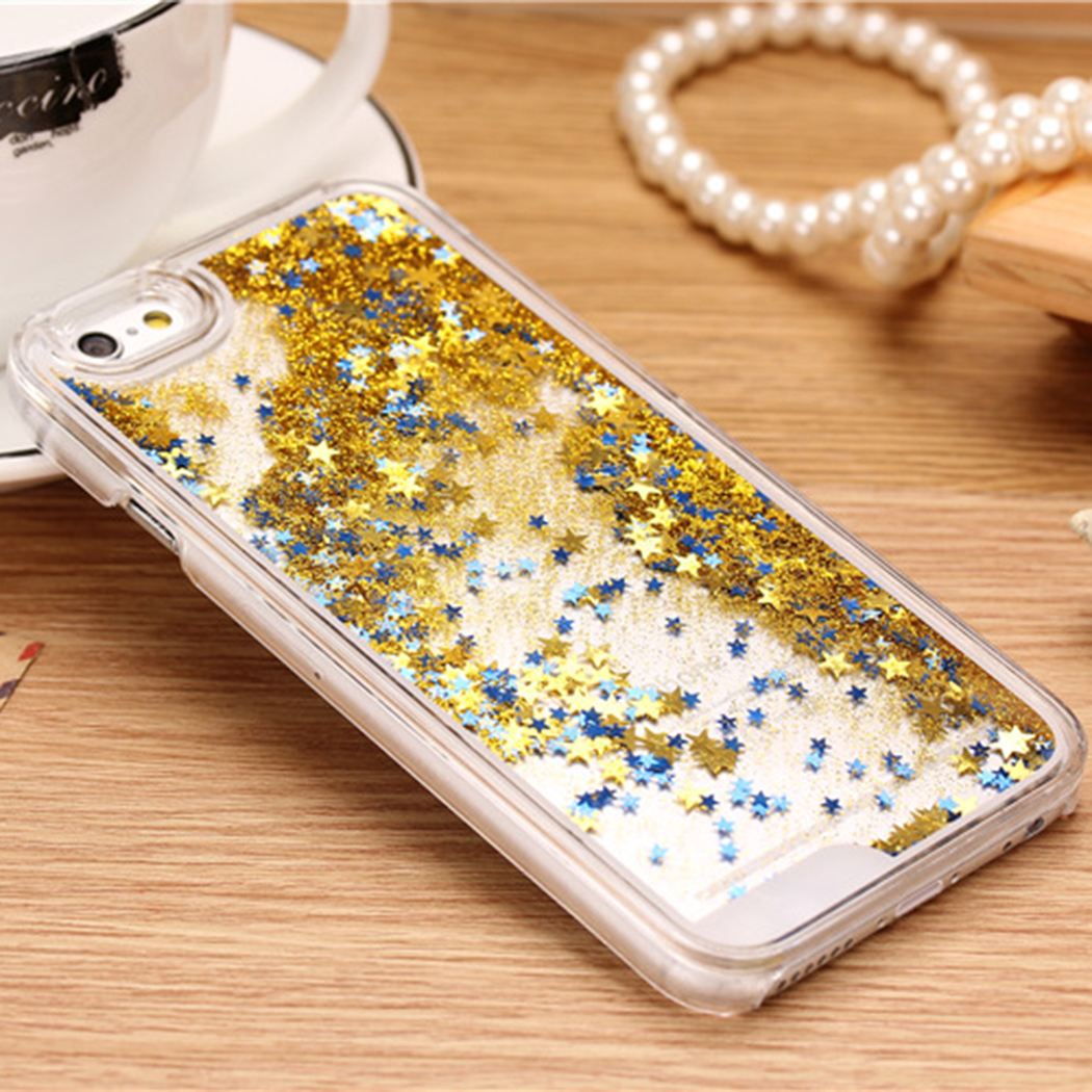 Iphone 7 Plus Case, Iphone 6 6s Case, Iphone 6 6s Plus Case, Iphone 5s Case, Bling Sparkle Glitter Stars Liquid Quicksand Phone Case