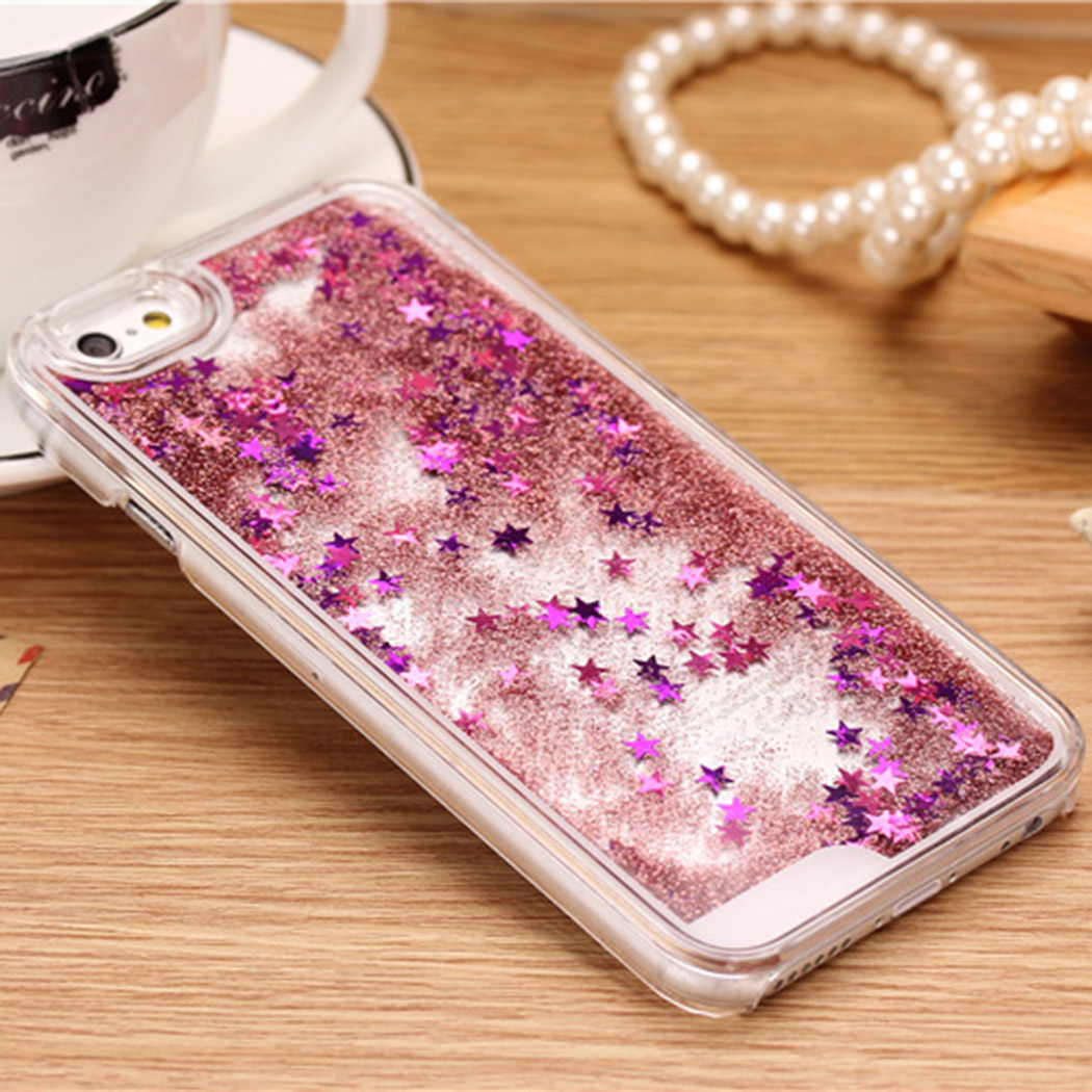 Iphone 7 Plus Case, Iphone 6 6s Case, Iphone 6 6s Plus Case, Iphone 5s Case, Bling Sparkle Glitter Stars Liquid Quicksand Phone Case