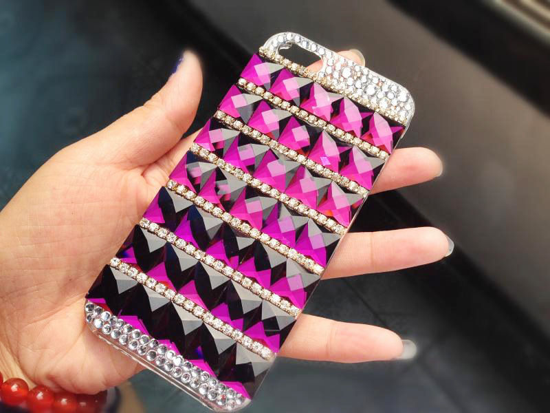 Dark Purple Bling Iphone 7 Plus, Iphone 6 6s Case, Iphone 6 6s Plus Case, Iphone 5s Se Case, Iphone 5c Case, Bling Wallet Case For Samsung Galaxy