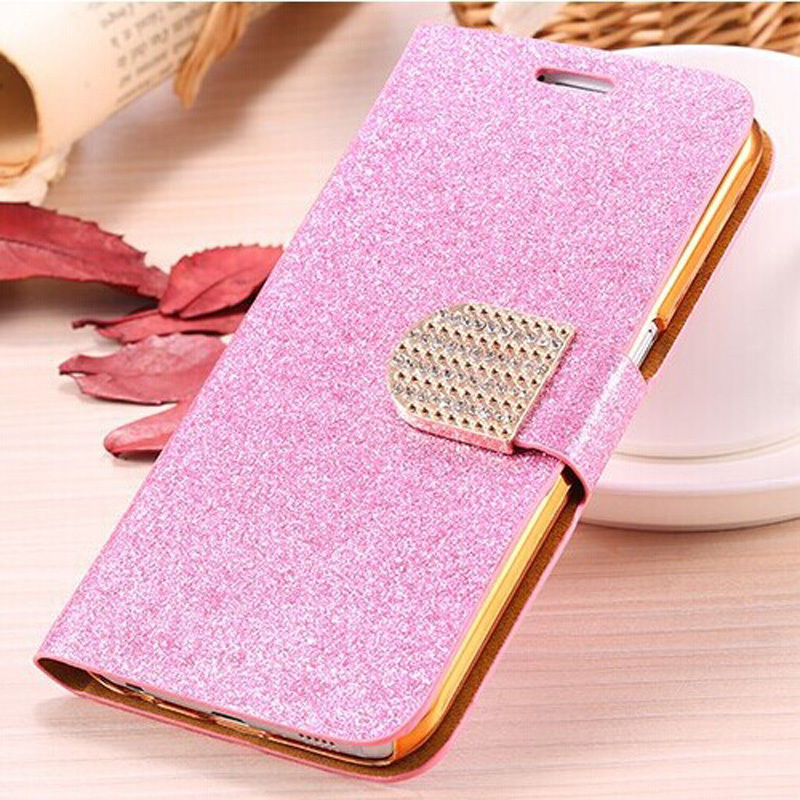 Pink Luxury Bling Phone Wallet Flip Case Cover, Bling Iphone 7 Plus Leather Wallet Case, Iphone 6 6s Plus Leather Case, Iphone 5s Se Leather