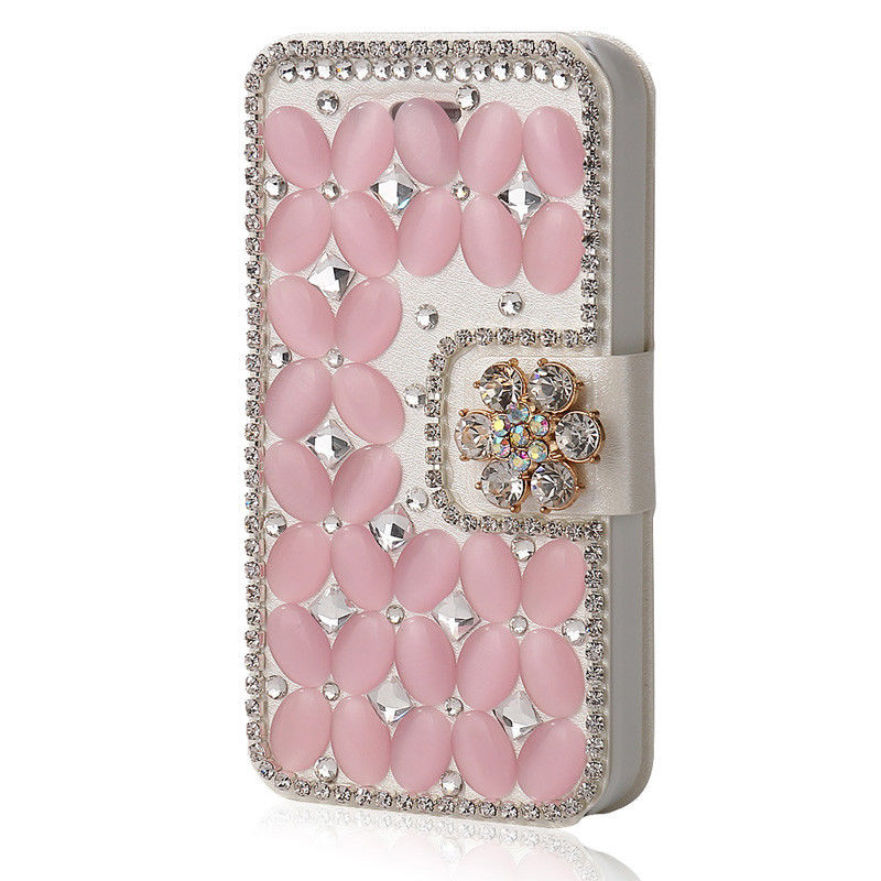 Pink Bling Iphone 7 Plus Leather Wallet Case, Iphone 6 6s Plus Leather Case, Iphone 5s Se Leather Wallet Case, Iphone 5 5c Leather Cover, Bling